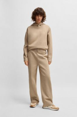 Hoodie with Double B monogram, Beige