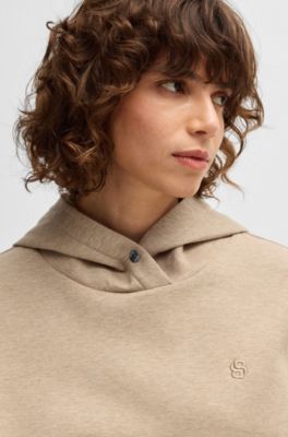 Hoodie with Double B monogram, Beige