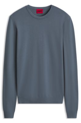 Pull &agrave; col rond, Gris sombre