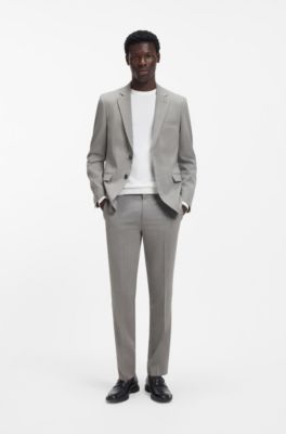 Jersey regular fit de punto con cuello redondo, Blanco