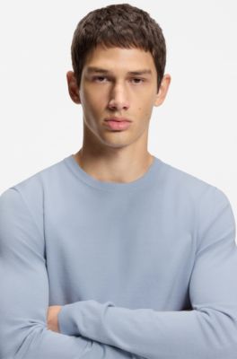 Jersey regular fit de punto con cuello redondo, Lila