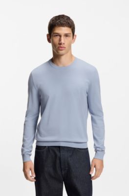 Pull Regular en maille &agrave; col rond, Lilas