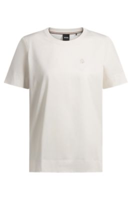 Tシャツ・カットソー BOSS Thompson 50 Cotton T-Shirt White White men's T-shirt Hugo Boss Thompson | S'portofino