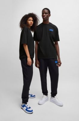 HUGO Tshirt en jersey de coton avec logo