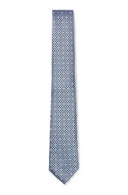 Silk tie with jacquard Double B monograms
