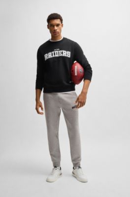 Sudadera regular fit BOSS x NFL con detalle especial de la marca, Raiders