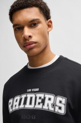 Sudadera regular fit BOSS x NFL con detalle especial de la marca, Raiders