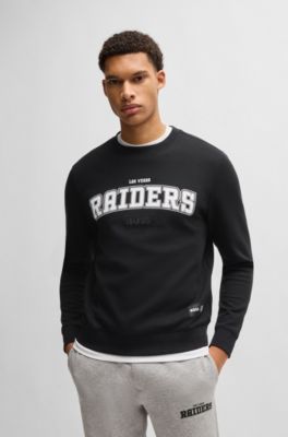 Sudadera regular fit BOSS x NFL con detalle especial de la marca, Raiders
