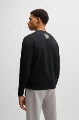 Sudadera regular fit BOSS x NFL con detalle especial de la marca, Raiders