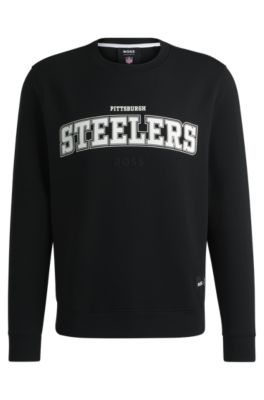 Hugo Boss Boss X Nfl Regular-fit Sweatshirt With Special Branding In Steelers