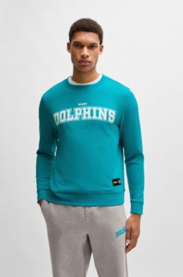 Sudadera regular fit BOSS x NFL con detalle especial de la marca, Dolphins