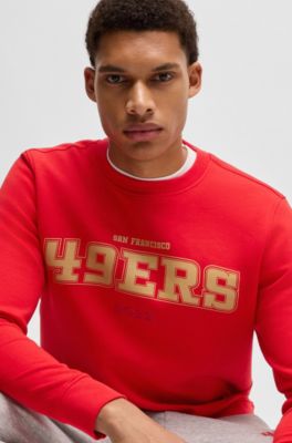 Sudadera regular fit BOSS x NFL con detalle especial de la marca, 49ers