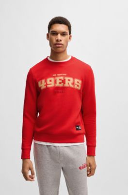 Sudadera regular fit BOSS x NFL con detalle especial de la marca, 49ers