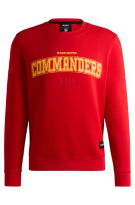 Hugo Boss Boss X Nfl Regular-fit Sweatshirt With Special Branding In Commanders
