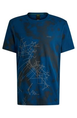 ★Hugo Boss★ Relax fit printed short sleeve t-shirt 5051312 BOSS - Relaxed-fit T-shirt with decorative reflective print