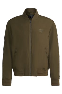 BOSS - Porsche x BOSS canvas jacket with stripe trims - Dark