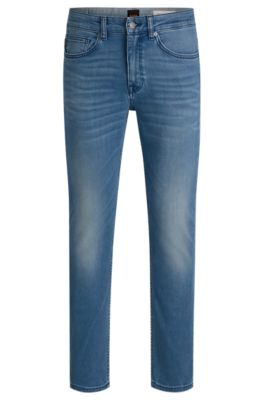 Delaware slim-fit jeans in blue super-stretch denim, Blue