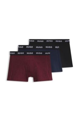 3-Pack Trunks, Dark Red