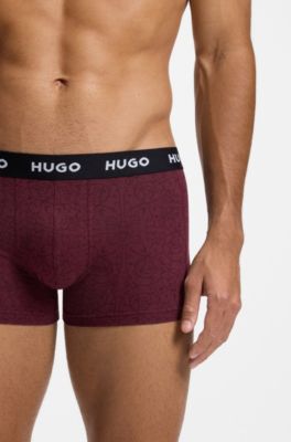 3-Pack Trunks, Dark Red
