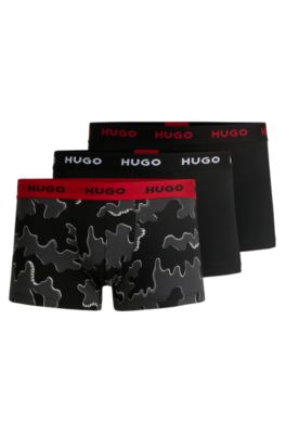 Paquete de tres calzoncillos de algod&oacute;n el&aacute;stico, Fantas&iacute;a