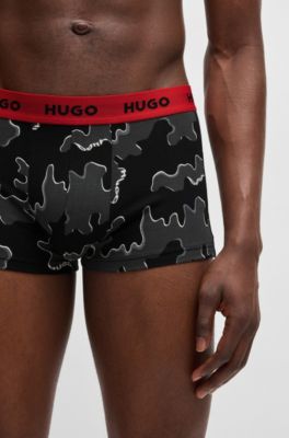 Paquete de tres calzoncillos de algod&oacute;n el&aacute;stico, Fantas&iacute;a