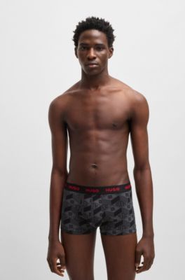 Paquete de tres calzoncillos de algod&oacute;n el&aacute;stico, Fantas&iacute;a