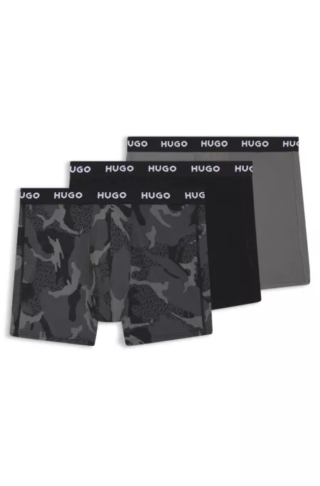 Three-pack of boxer briefs in stretch cotton