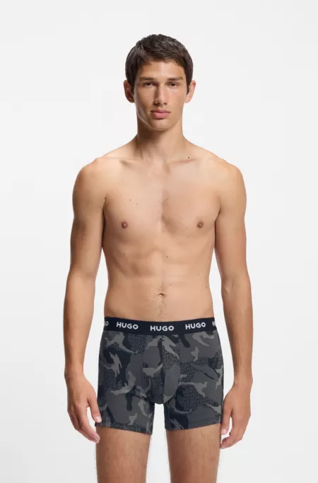 Three-pack of boxer briefs in stretch cotton