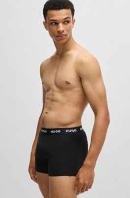 Three-pack of boxer briefs in stretch cotton, Patterned