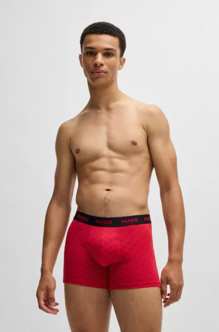 Three-pack of boxer briefs in stretch cotton