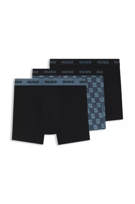 Three-pack of boxer briefs in stretch cotton