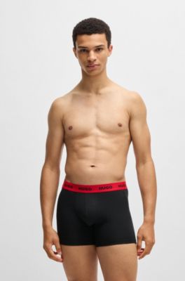 Three-pack of boxer briefs in stretch cotton, Patterned