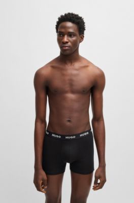 Three-pack of boxer briefs in stretch cotton, Patterned
