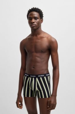 Three-pack of boxer briefs in stretch cotton, Patterned