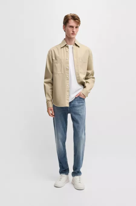 Maine regular-fit jeans in super-soft blue denim