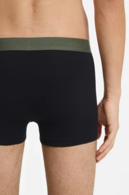 Paquete de tres calzoncillos con logo, Gris oscuro