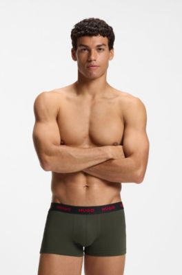 3-pack logo trunks, Light Green