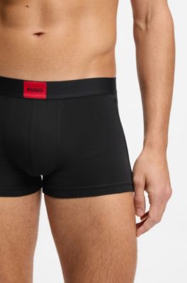 Three-pack of stretch-cotton trunks, Patterned