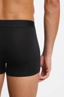 Three-pack of stretch-cotton trunks, Patterned