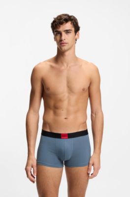 Three-pack of stretch-cotton trunks, Patterned