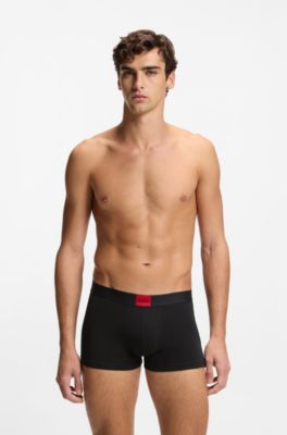 Three-pack of stretch-cotton trunks, Patterned