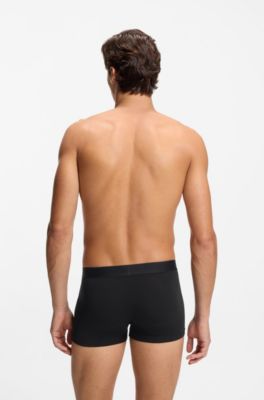 Three-pack of stretch-cotton trunks, Patterned