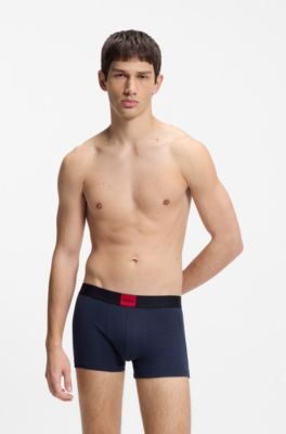 Three-pack of stretch-cotton trunks, Patterned