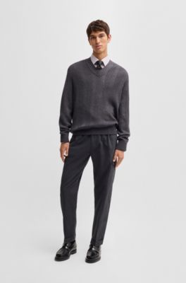 Regular-fit shirt in easy-iron stretch cotton, Pink