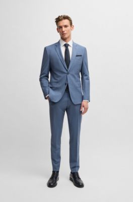 Slim-fit shirt in easy-iron cotton poplin, White