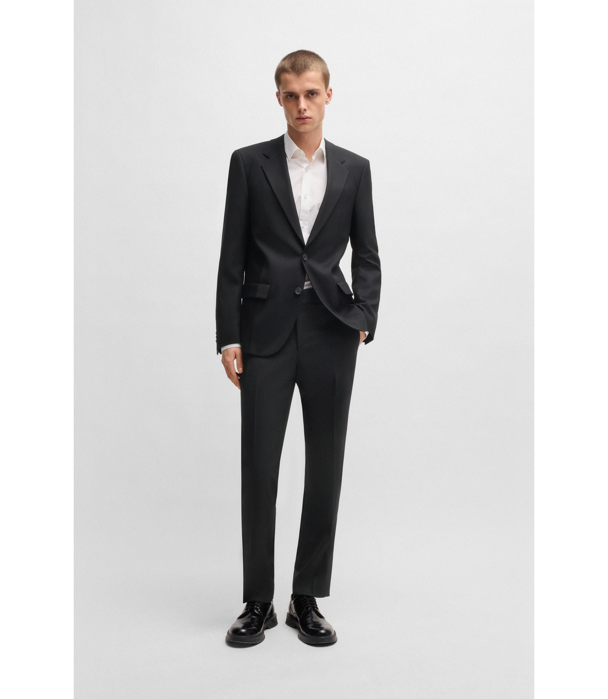 Men's Suits Hugo Boss Black Piece Suit HUGO Slim-fit Suit