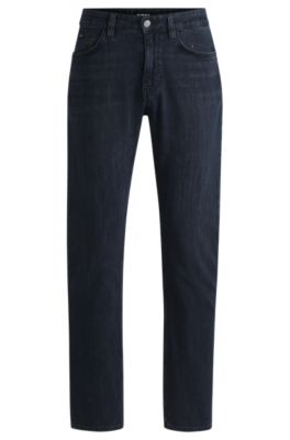 Delaware slim-fit jeans in dark-blue stretch denim, Dark Blue