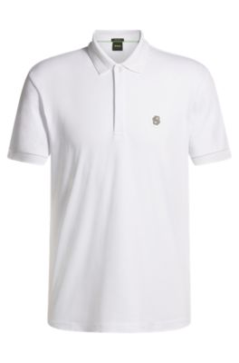 Polo estilo Paddy en algod&oacute;n fresco, Blanco