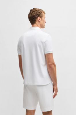 Polo estilo Paddy en algod&oacute;n fresco, Blanco
