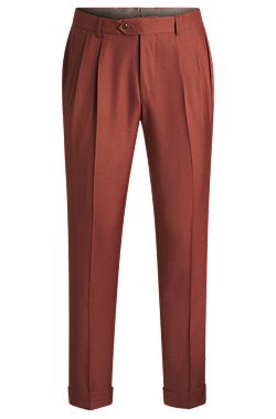 Pantalon Regular en cachemire, laine vierge et soie